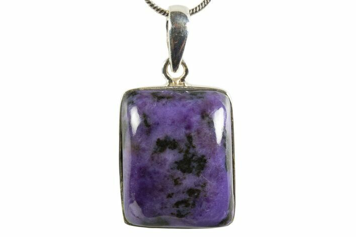 Siberian Charoite Pendant (Necklace) - Sterling Silver #339682